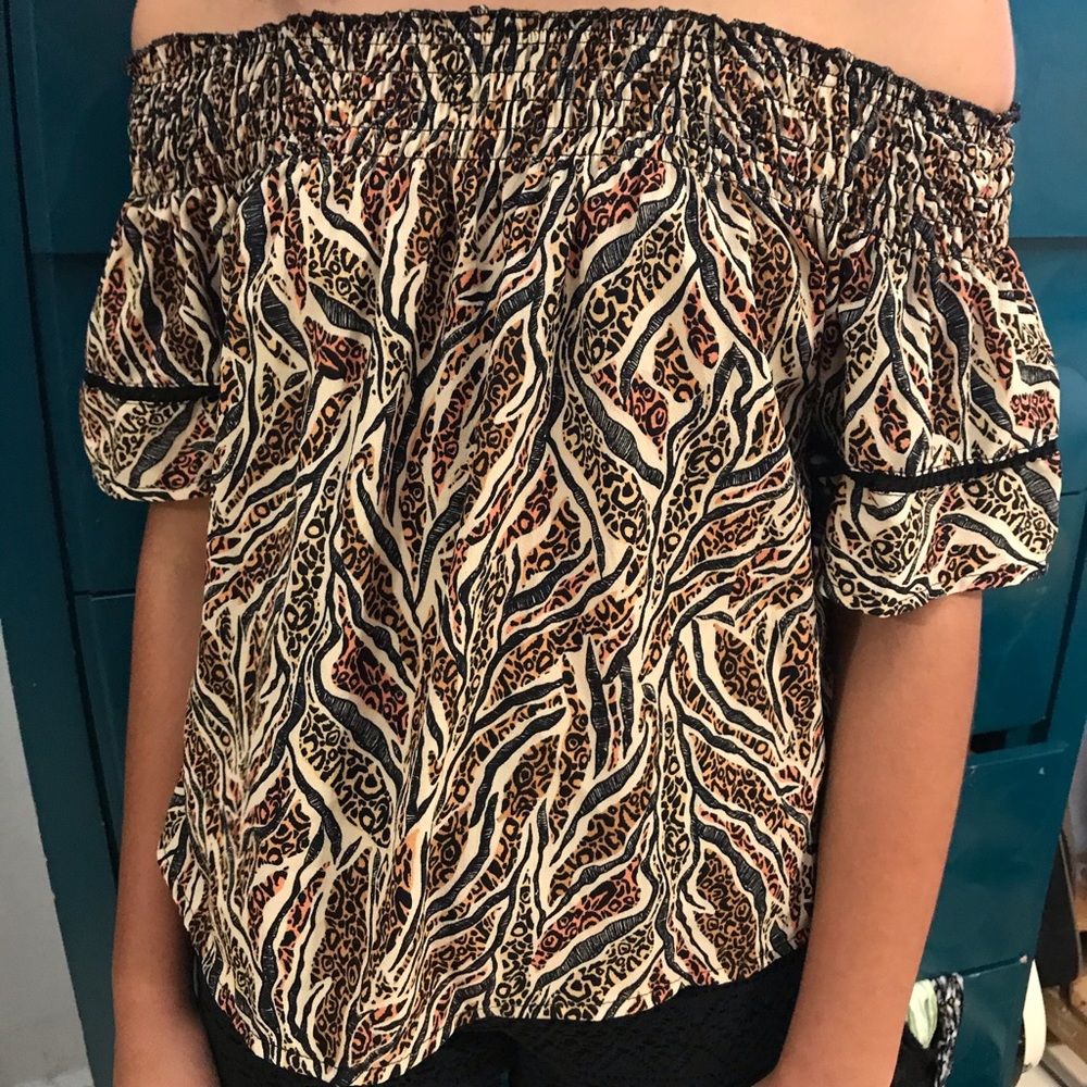 Leopard print blouse